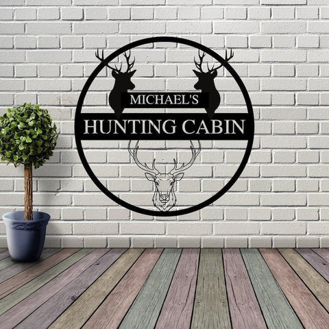 Custom Hunting Man Cave Sign Camp Sign Man Cave Metal Signs Man Cave Sign Personalized Man Cave Sign Metal Custom Man Cave Sign Decorations