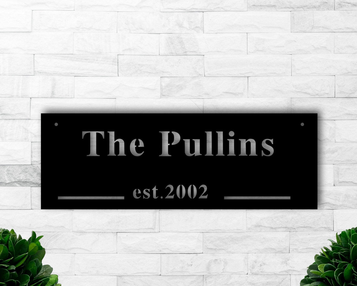 Established Sign Establish Sign Custom Metal Sign Metal Signs Personalized Metal Christmas Signs Personalized Metal Sign Outdoor Signs Decorations