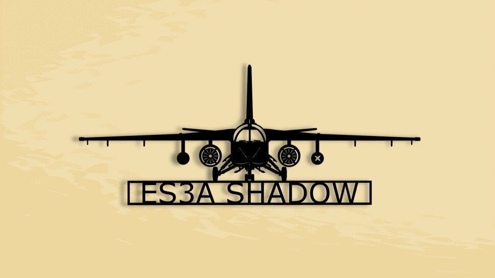 Es3a Shadow Electronic Reconnaissance Metal Sign Cut Metal Sign Wall Decor Decorations