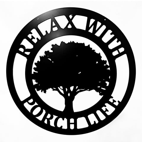 Family Tree Of Life Sign Metal Acm Circle Decor Door Hanger Gift Idea Porch Patio Living Room Sun Room Decorations