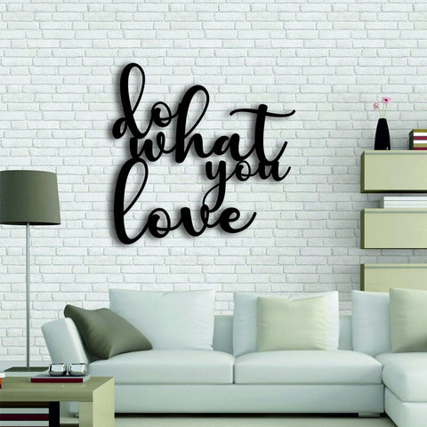 Do What You Love Motivational Wall Decor Kitchen Wall Signs Metal Letters Metal Wall Decor Hanging Housewarming Gift Decorations