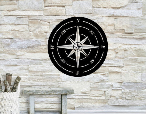 Compass Compass Metal Sign Modern Modern Metal Sign Decorations