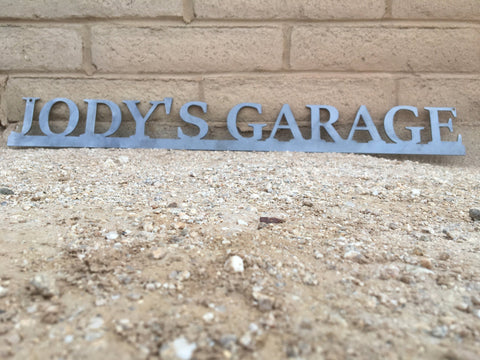 Custom Garage Sign Custom Metal Sign Family Room Decor Family Sign Metal Word Art Decorations