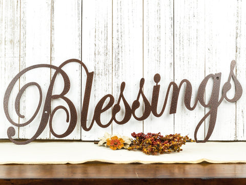 Blessings Metal Sign Metal Wall Decor Wall Hanging Steel Gift Gift For Her Grandchildren Wall Art Decorations