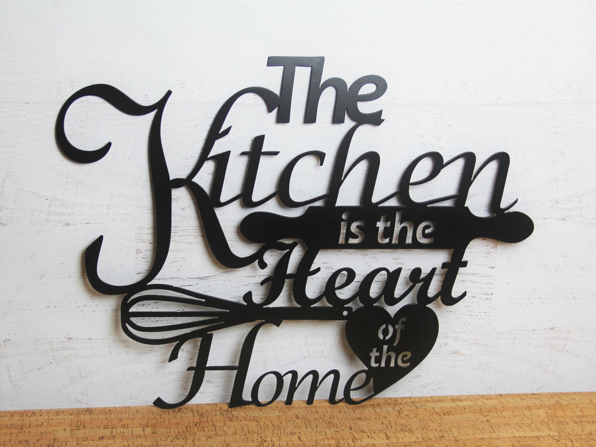 Kitchen Metal Sign Kitchen Decor Decorative Kitchen Art The Kitchen Is The Heart Of The Home Gift For Mom Kitchen Wall Decor Decorations