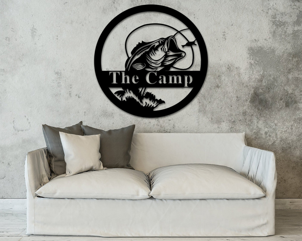 Father's Day Gift For Dad First Fathers Day Gift Custom Metal Sign Fishing Outdoor Gift From Wife Gift From Daughter Father Decorations