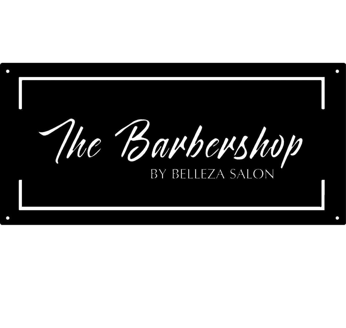 Custom Barbershop Name Metal Sign Barbershop Metal House Sign Decorations