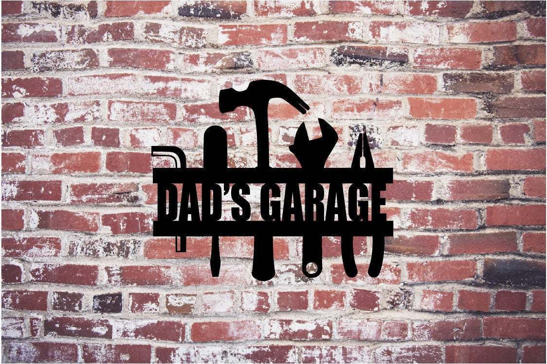 Dads Garage Tools Metal Sign Steel Metal Art Garage Metal Garage Sign 010 Decorations