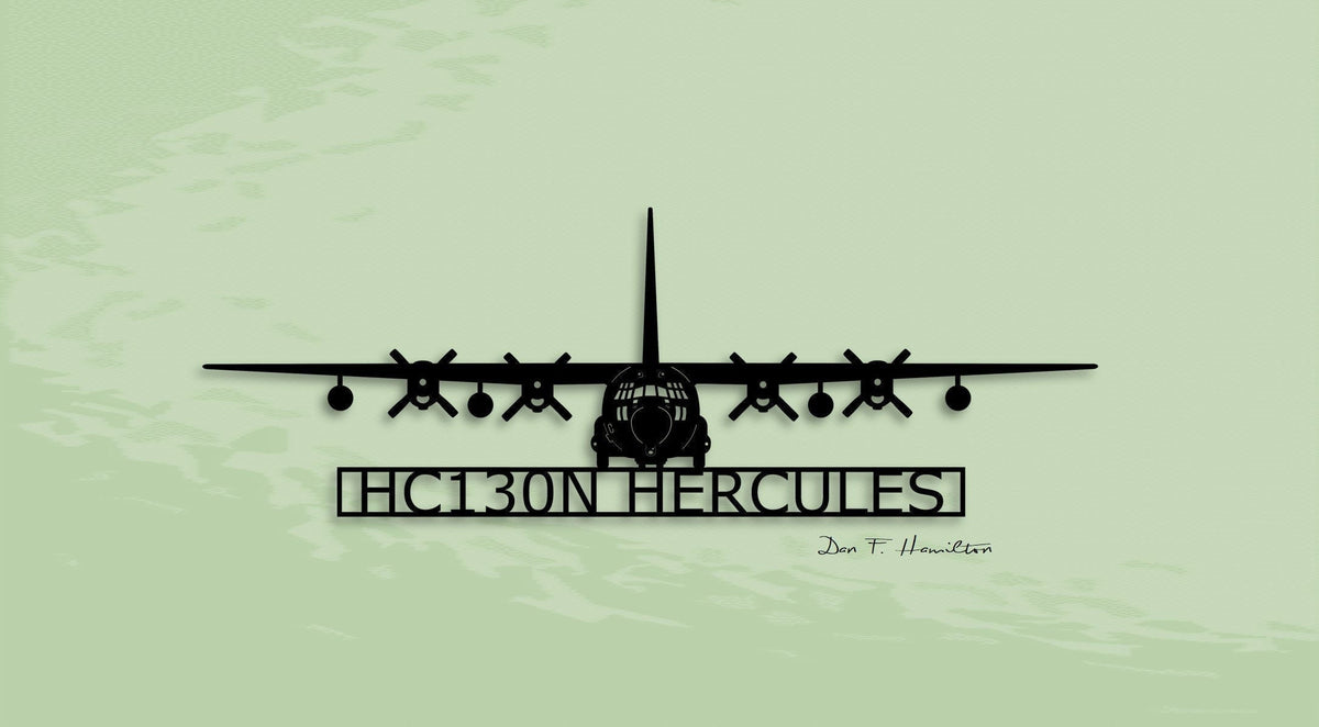 Hc130n Hercules Combat King Metal Sign Cut Metal Sign Wall Decor Decorations