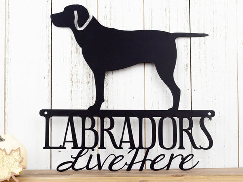 Labrador Lab Labrador Retriever Metal Sign Outdoor Wall Hanging Dog Sign Gift Metal Decorations