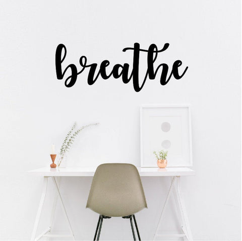 Breathe Breathe Wall Decor Metal Wall Decor Breathe Words 005 Decorations