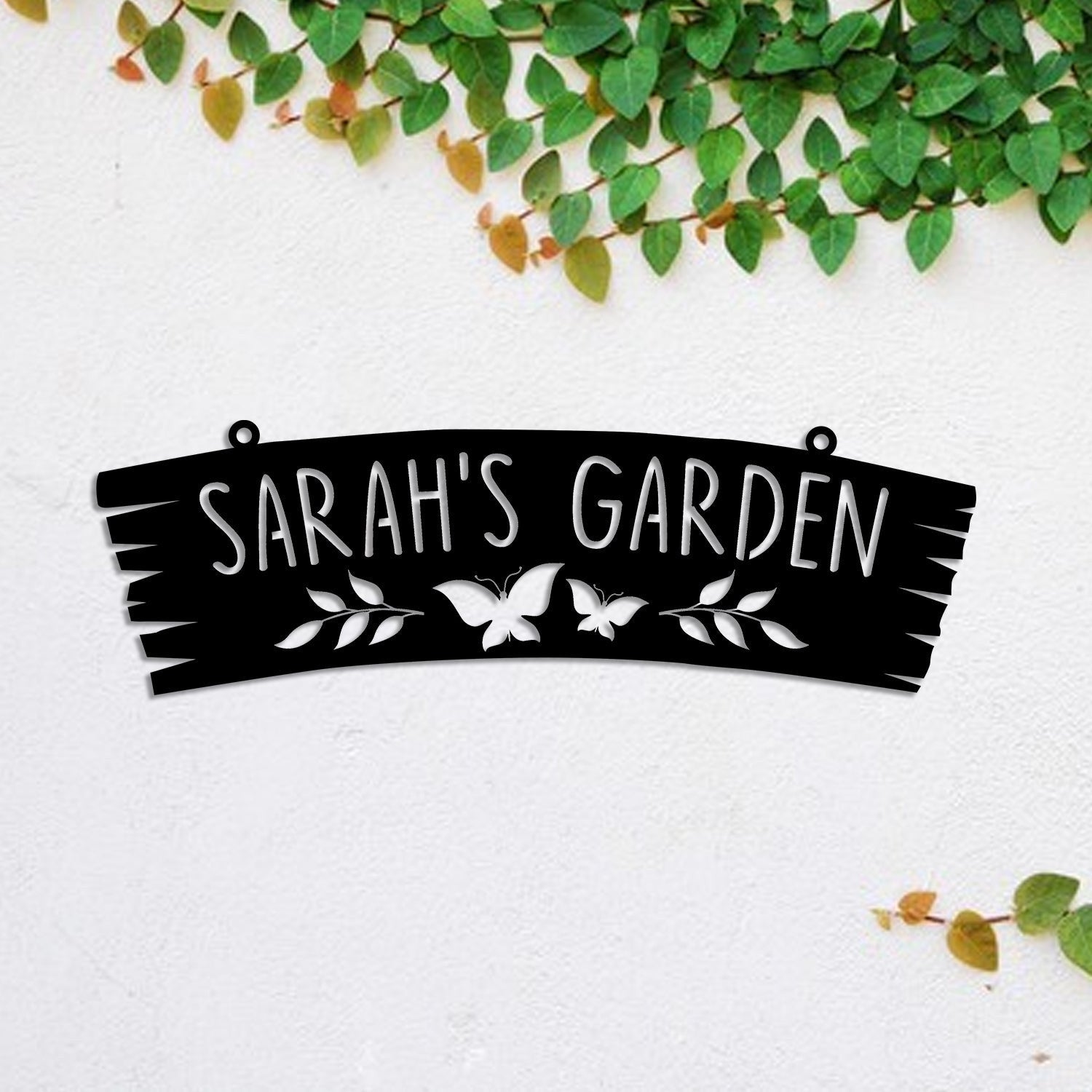 Personalized Butterfly Metal Garden Sign, Stake, Home Decor, Wedding, Anniversary Art Gift For Her, Metal Laser Cut Metal Signs Custom Gift Ideas