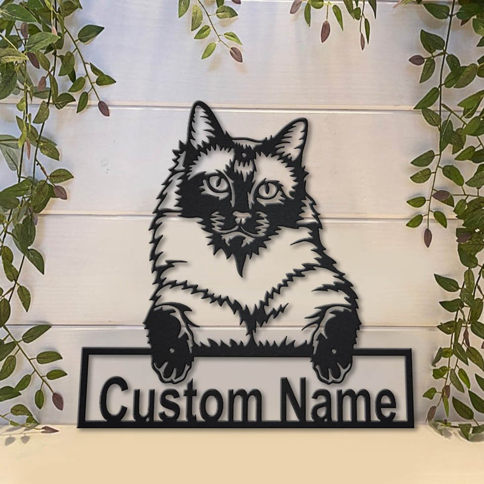 Personalized Siamese Cat Metal Sign Art, Custom Siamese Cat Metal Sign, Father's Day Gift, Pets Gift, Birthday Gift, Laser Cut Metal Signs Custom Gift Ideas