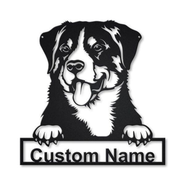 Appenzeller Sennenhund Personalized Metal Wall Decor, Cut Metal Sign, Metal Wall Art, Metal House Sign, Metal Laser Cut Metal Signs Custom Gift Ideas