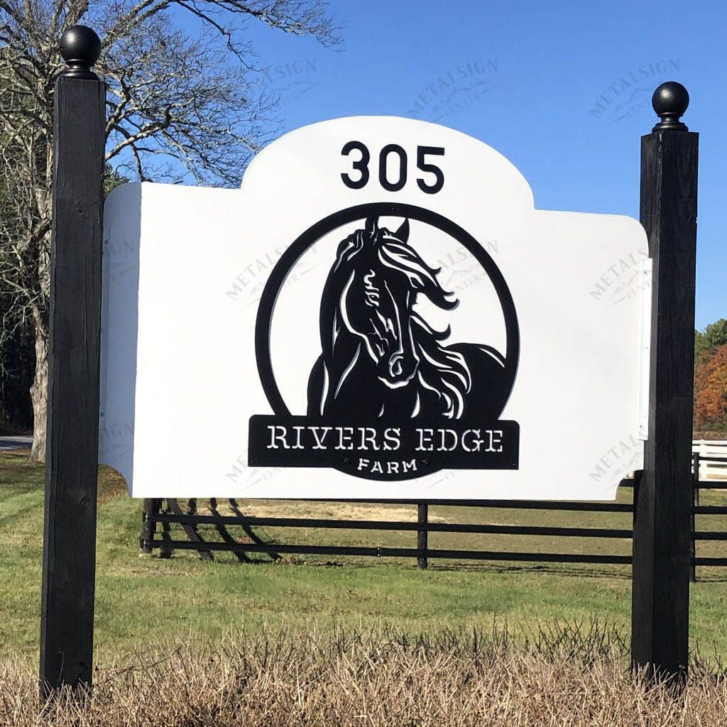 Personalized Horse Ranch Sign Monogram, Cut Metal Sign, Metal Wall Art, Metal House Sign, Metal Laser Cut Metal Signs Custom Gift Ideas