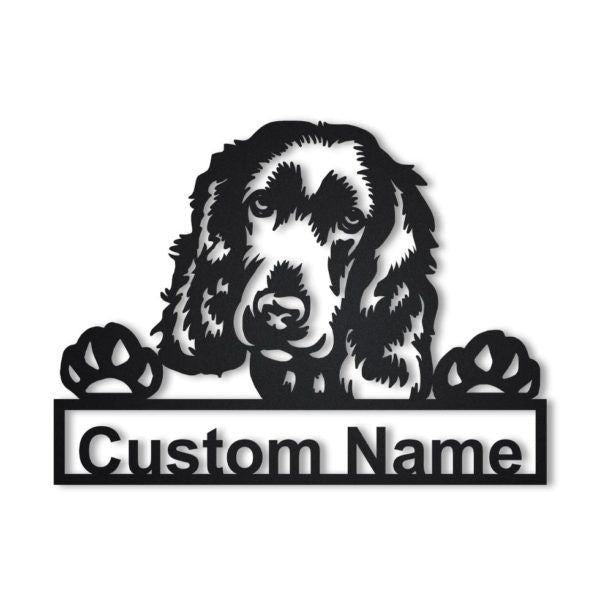 English Cocker Spaniel Personalized Metal Wall Decor, Cut Metal Sign, Metal Wall Art, Metal House Sign, Metal Laser Cut Metal Signs Custom Gift Ideas