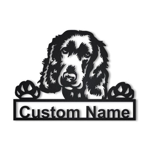 English Cocker Spaniel Personalized Metal Wall Decor, Cut Metal Sign, Metal Wall Art, Metal House Sign, Metal Laser Cut Metal Signs Custom Gift Ideas