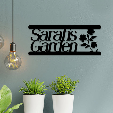 Metal Garden Sign, Custom Garden Stake, Home Decor, Wedding Gift, Metal Laser Cut Metal Signs Custom Gift Ideas