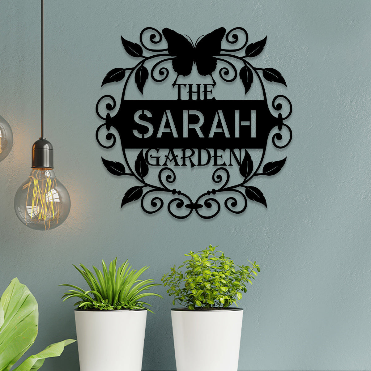 Personalized Metal Garden Sign, Home Decor, Wedding Gift For Her, Gardening Lovers, Metal Laser Cut Metal Signs Custom Gift Ideas