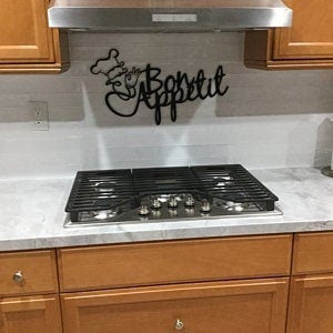 Bon Appetit Metal Sign Kitchen Wall Decor Dining Room Farmhouse Decor Rustic Wall Word Chef Housewarming Gift Decorations