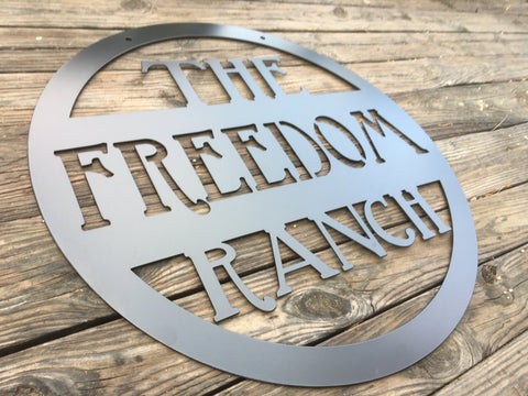 Custom Metal Farm Sign Custom Metal Sign Personalized Farm Sign Metal Ranch Sign Decorations