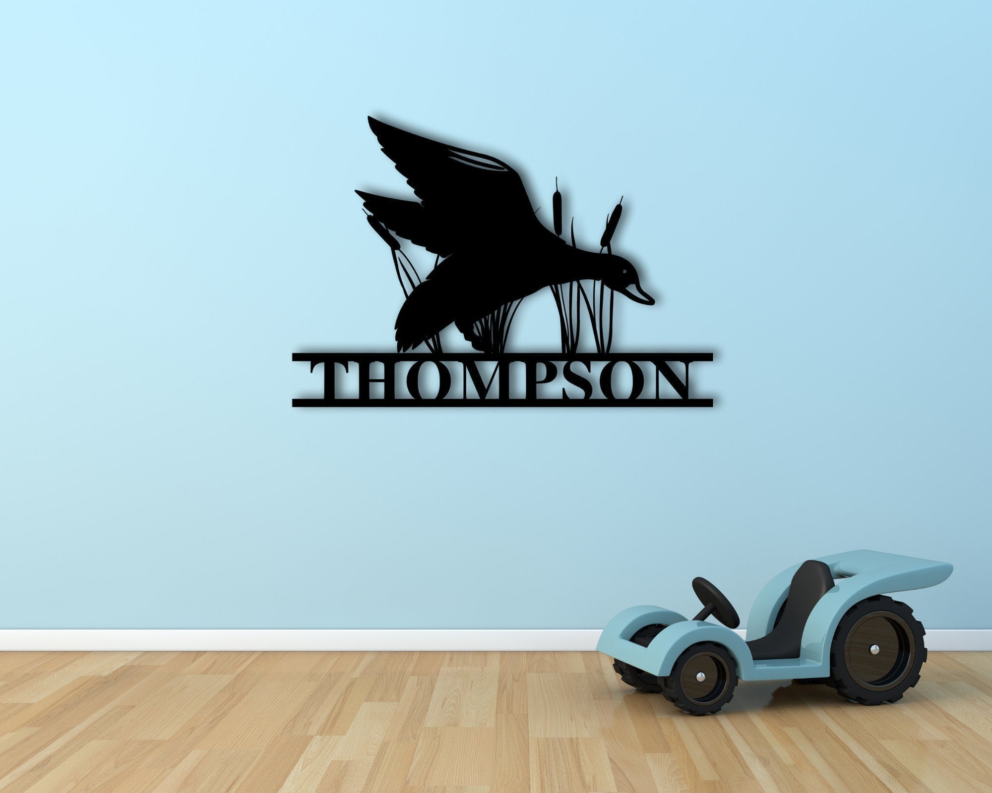Duck Hunter Last Name Sign Custom Metal Duck Sign Duck Hunting Sign Duck Address Sign Family Name Sign Cabin Sign Decorations
