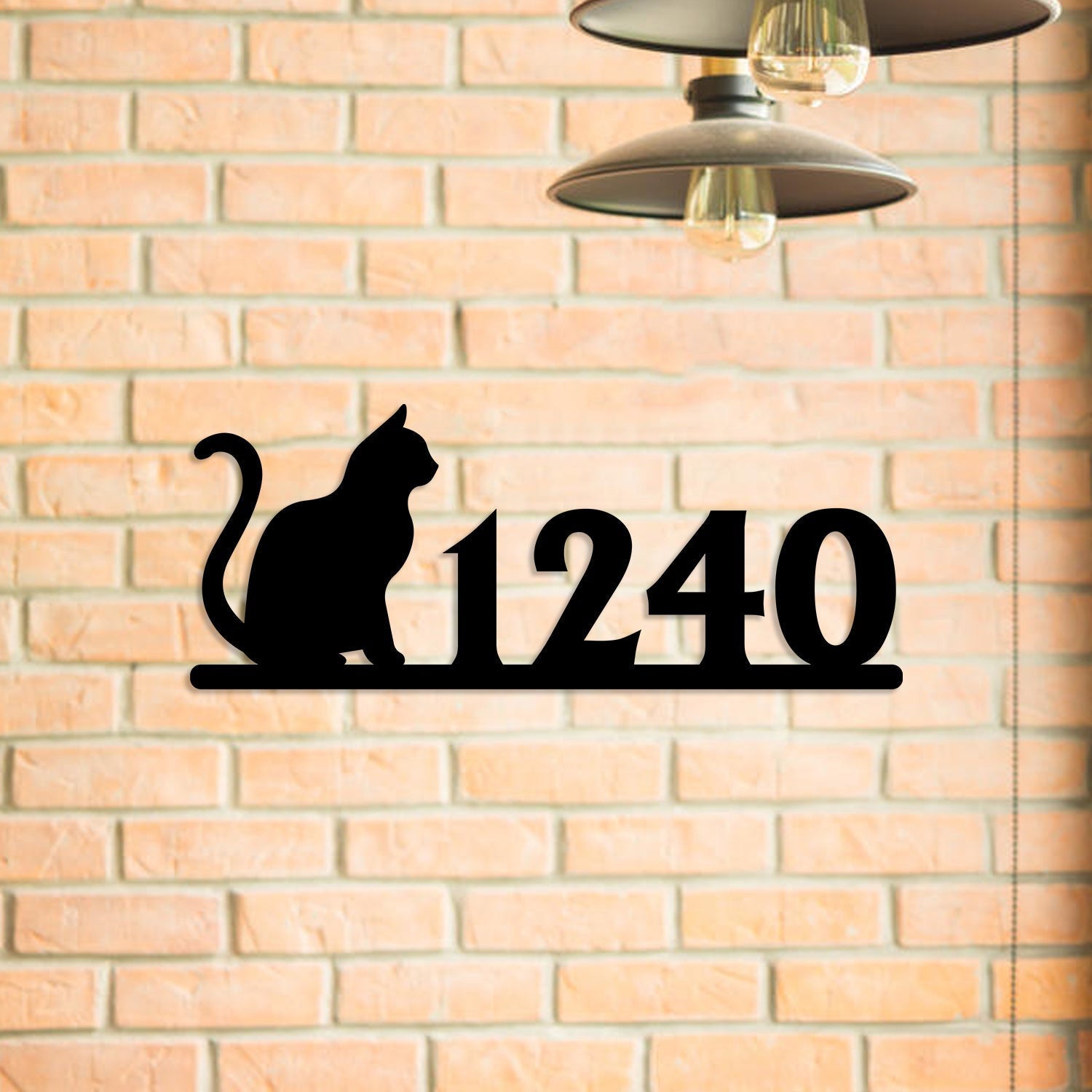 Personalized Address Cat Metal Sign, Custom Pet Housewarming Metal Art, Metal Laser Cut Metal Signs Custom Gift Ideas