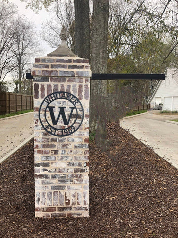Block Letter Name Metal Sign Personalized Housewarming Gift Door Hanger Wedding Gift Metal Monogram Sign Custom Metal Sign Decorations