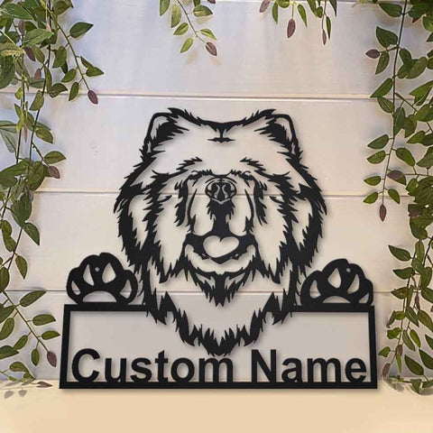 Personalized Chow Chow Dog Metal Sign Art, Custom Chow Chow Dog Metal Sign, Dog Gift, Birthday Gift, Animal Funny, Laser Cut Metal Signs Custom Gift Ideas