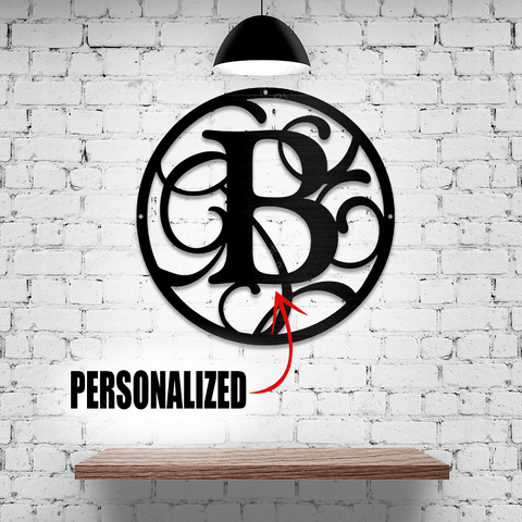 Monogram Metal Sign Personalized Gift Wedding Gift Housewarming Gift Large Stainless Steel Weatherproof Metal Letter Decorations