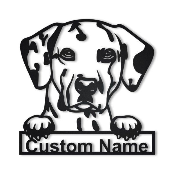 Dalmatian Dog Personalized Metal Wall Decor, Cut Metal Sign, Metal Wall Art, Metal House Sign, Metal Laser Cut Metal Signs Custom Gift Ideas