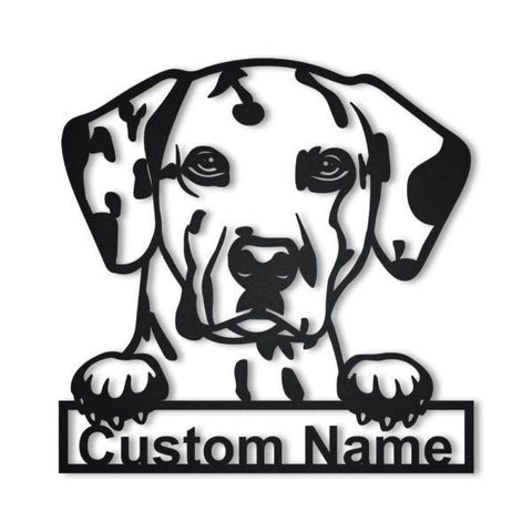 Dalmatian Dog Personalized Metal Wall Decor, Cut Metal Sign, Metal Wall Art, Metal House Sign, Metal Laser Cut Metal Signs Custom Gift Ideas