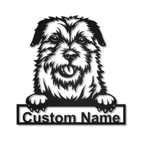 Border Terrier Dog Personalized Metal Wall Decor, Cut Metal Sign, Metal Wall Art, Metal House Sign, Metal Laser Cut Metal Signs Custom Gift Ideas