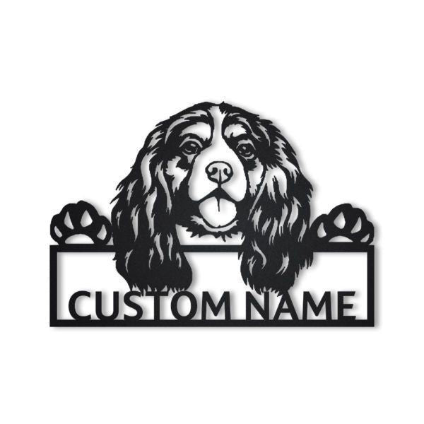 Cavalier King Charles Spaniel Personalized Metal Wall Decor, Cut Metal Sign, Metal Wall Art, Metal House Sign, Metal Laser Cut Metal Signs Custom Gift Ideas