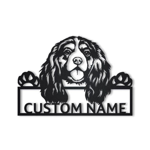 Cavalier King Charles Spaniel Personalized Metal Wall Decor, Cut Metal Sign, Metal Wall Art, Metal House Sign, Metal Laser Cut Metal Signs Custom Gift Ideas