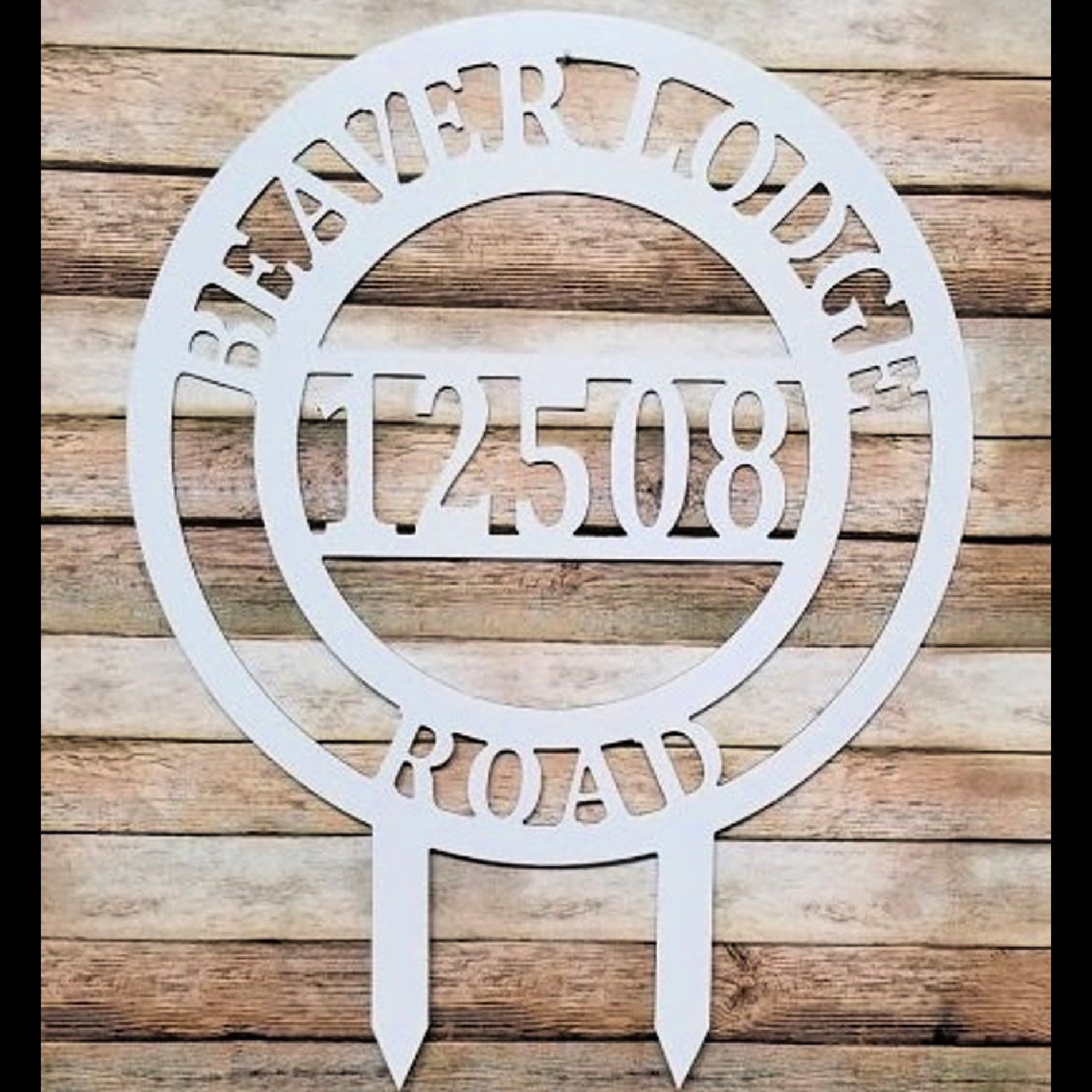 Address Yard Sign W, Stakes, Personalized Address Garden Decor, Metal Acm Customized Sign, Housewarming, Birthday Gift Idea, Laser Cut Metal Signs Custom Gift Ideas