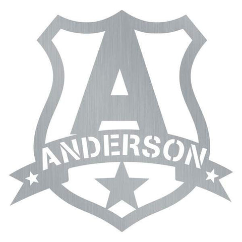 Police Badge Monogram Customized Metal Signs, Custom Metal Sign, Custom Signs, Metal Sign, Metal Laser Cut Metal Signs Custom Gift Ideas