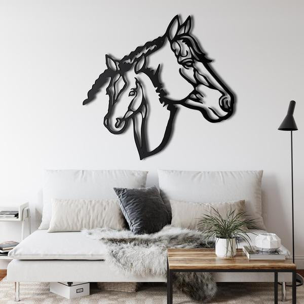 Horse Head Art Personalized Horse Metal Sign, Horseshoe Art, Western Decor, Initial Metal Sign, Housewarming Gift, Farmhouse Decor Afcultures Metal Wall Art Decor Farm, Metal Laser Cut Metal Signs Custom Gift Ideas