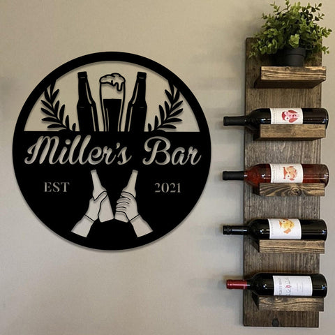 Personalized Beer Metal Bar Sign, Custom Pub, Tap, Lounge, Caf?, Home Wall Decor, Wedding, Anniversary Art Gift For Him/her, Metal Laser Cut Metal Signs Custom Gift Ideas