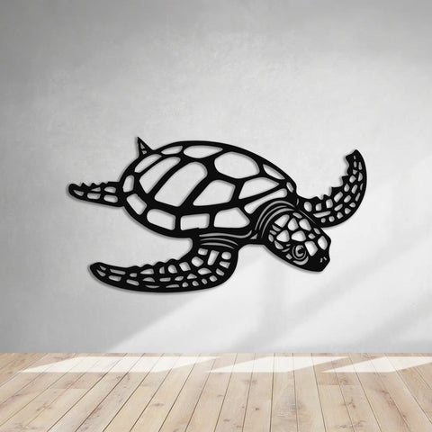 Metal Sea Turtle Ocean Decor Beach Decor Art Metal Wall Decor Metal Turtle Metal Sea Life Under The Seaturtle Decor Decorations