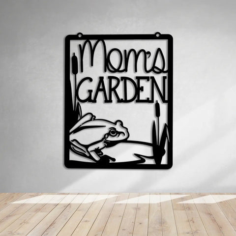 Mom's Garden Metal Sign Garden Decor Yard Art Mothers Day Metal Decor Garden Sign Garden Decoration Gift For Her Frog Sign Decorations