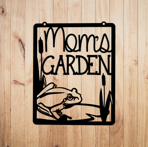 Mom's Garden Metal Sign Garden Decor Yard Art Mothers Day Metal Decor Garden Sign Garden Decoration Gift For Her Frog Sign Decorations