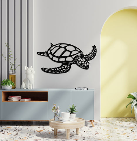 Metal Sea Turtle Ocean Decor Beach Decor Art Metal Wall Decor Metal Turtle Metal Sea Life Under The Seaturtle Decor Decorations