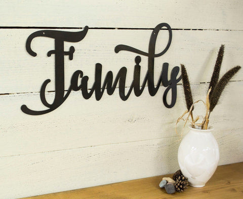 Family Words Farmhouse Decor Rustic Raw Living Room Decoration Wall Quote Housewarming Gift Decorations