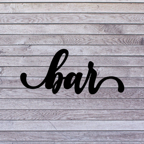 Bar Sign Cut Metal Sign Wall Decor Metal Sign Metal Art Decorations
