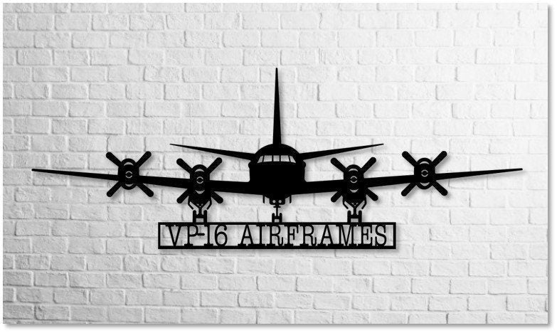 P3 Vp16 Airframes; P3 Orion Naval Aircraft Metal Sign Cut Metal Sign Wall Decor Decorations