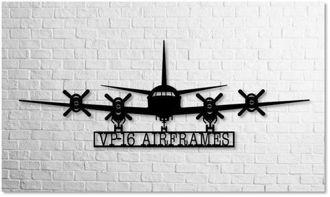 P3 Vp16 Airframes; P3 Orion Naval Aircraft Metal Sign Cut Metal Sign Wall Decor Decorations