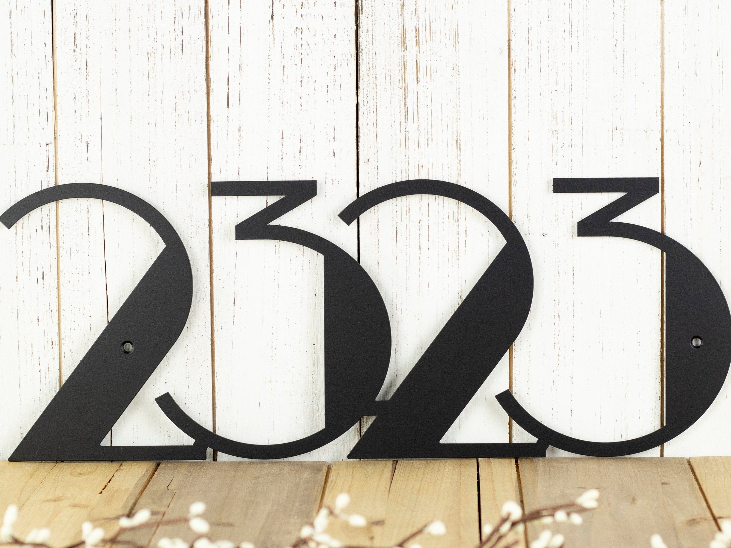 Modern House Number Sign Outdoor Sign Custom House Number House Numbers Address Sign Address Decorations