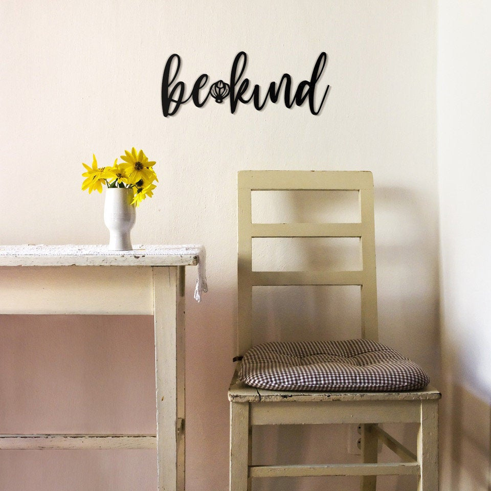 Be Kind Be Kind Metal Wall Decor Be Kind Metal Sign For Home Inspirational Housewarming Gift Decorations