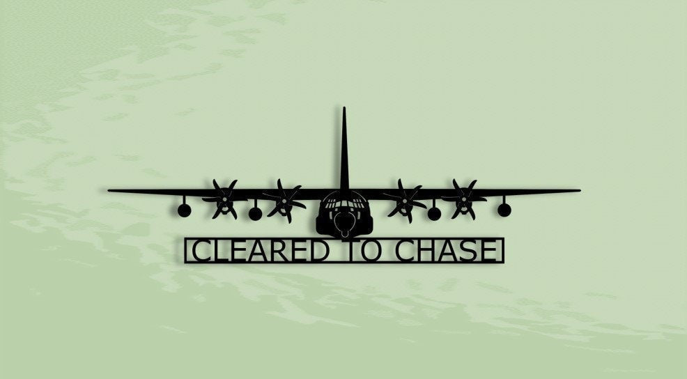 Mc130j Hercules Cleared To Chase Aircraft Metal Sign Cut Metal Sign Wall Decor Decorations